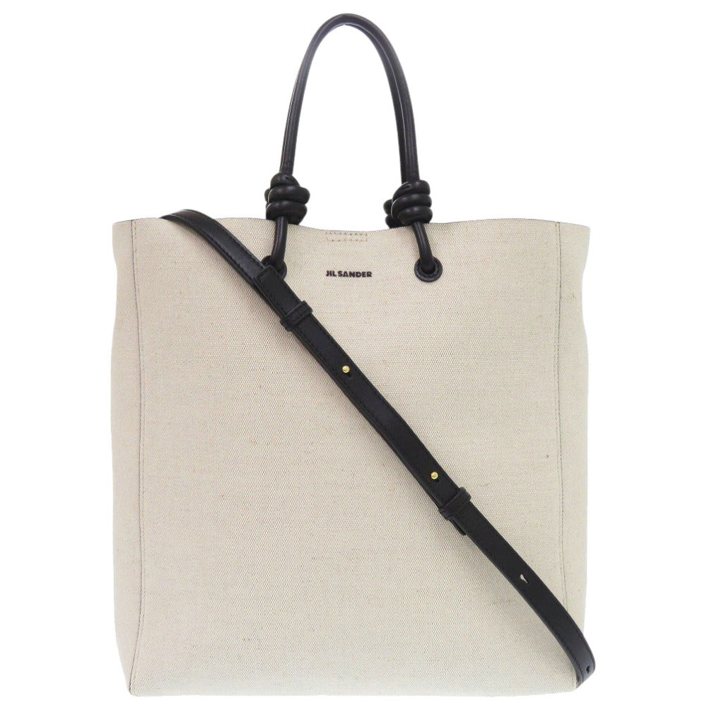 美品 ジルサンダー タングル キャンバス ベージュ ショルダーバッグ 1275【中古】JIL SANDER