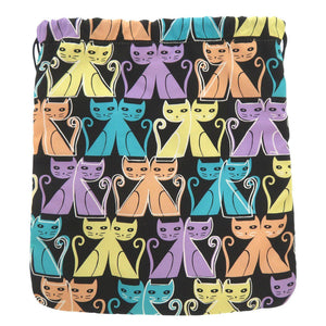 新品同様 ミュウミュウ キャット 猫 ナイロン マルチカラー ポーチ 巾着ポーチ 1287【中古】MIUMIU