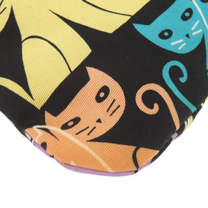 新品同様 ミュウミュウ キャット 猫 ナイロン マルチカラー ポーチ 巾着ポーチ 1287【中古】MIUMIU