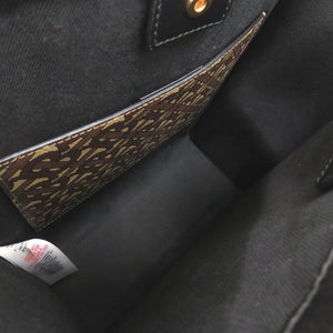 美品 バーバリー TB スモール 8025068 PVCコーティングキャンバス ブラウン トートバッグ 2way ハンドバッグ 1291【中古】BURBERRY