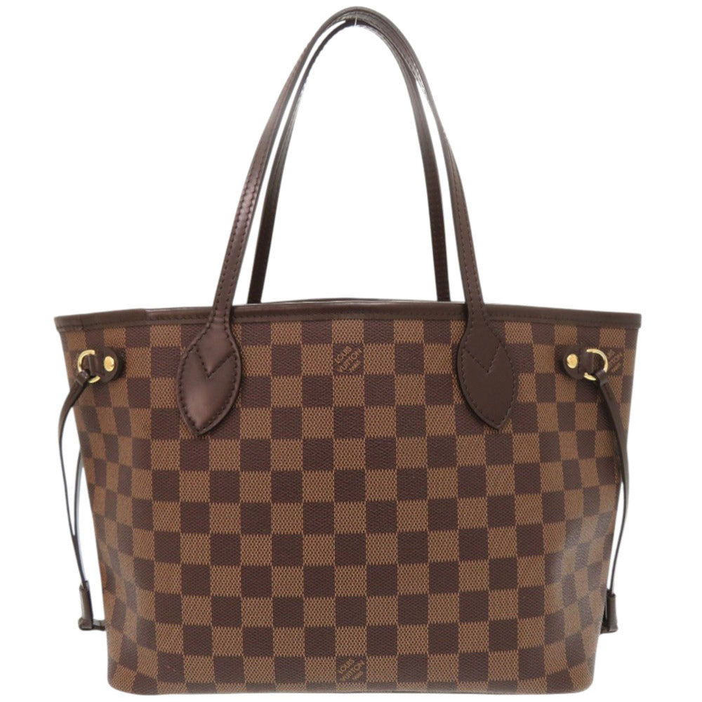 美品 ルイ ヴィトン ネヴァーフルPM ダミエ N51109 ブラウン トートバッグ LV 1294【中古】LOUIS VUITTON