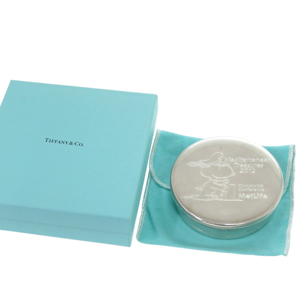 ティファニー スヌーピー メットライフジュエリーケース シルバー 1297【中古】TIFFANY&Co.