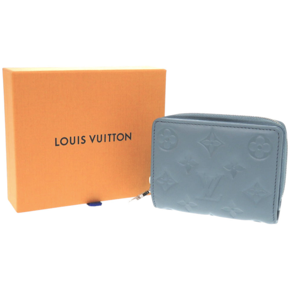 新品同様 ルイ ヴィトン クッサン ポルトフォイユ ルー モノグラム M81709 レザー ラムレザー LV 水 二つ折り財布 1315【中古】LOUIS VUITTON