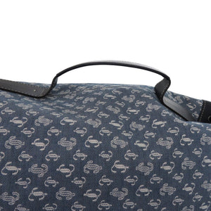 美品 ジミーチュウ エヴァン デニム JC モノグラム ワンショルダー KGCFV2 デイパック デニム レザー ネイビー 紺 リュック 1340【中古】JIMMY CHOO