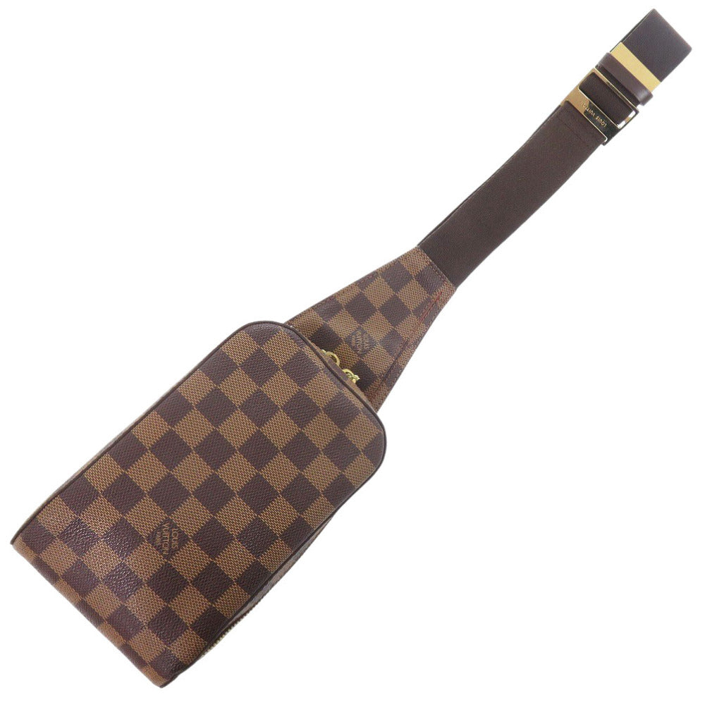 美品 ルイ ヴィトン ジェロニモス ダミエ エベヌ N51994 ボディバッグ LV 1354【中古】LOUIS VUITTON
