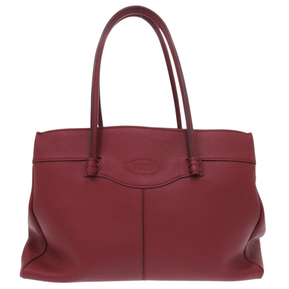 未使用 トッズ モカシーノ XBWFB0A03Z0RIAR800 レザー レッド トートバッグ 赤 1358【中古】TOD’S