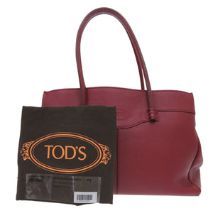 未使用 トッズ モカシーノ XBWFB0A03Z0RIAR800 レザー レッド トートバッグ 赤 1358【中古】TOD’S