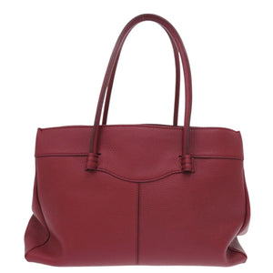 未使用 トッズ モカシーノ XBWFB0A03Z0RIAR800 レザー レッド トートバッグ 赤 1358【中古】TOD’S