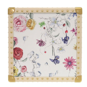 未使用 クリスチャンディオール フラワー 花 トランク レザー ホワイト 小物入れ 1360【中古】Christian Dior