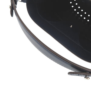 未使用 デルボー パン ミニバケット レザー ネイビー ハンドバッグ 1364【中古】DELVAUX