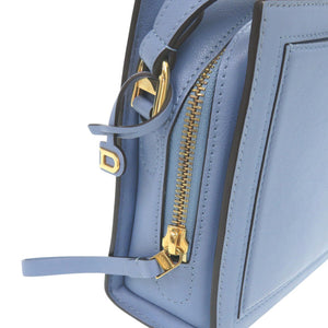 新品同様 デルボー Pin City パンシティ AA0575BJD010QDG レザー ブルー ショルダーバッグ 青 デルヴォー 1367【中古】DELVAUX