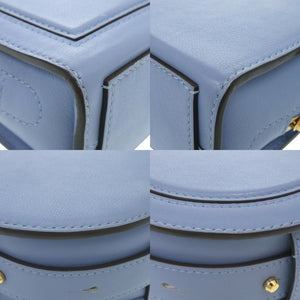 新品同様 デルボー Pin City パンシティ AA0575BJD010QDG レザー ブルー ショルダーバッグ 青 デルヴォー 1367【中古】DELVAUX