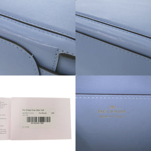 新品同様 デルボー Pin City パンシティ AA0575BJD010QDG レザー ブルー ショルダーバッグ 青 デルヴォー 1367【中古】DELVAUX