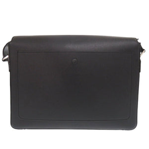 美品 ヴァレクストラ Vライン レザー ブラック ショルダーバッグ メッセンジャーバッグ 黒 1368【中古】Valextra
