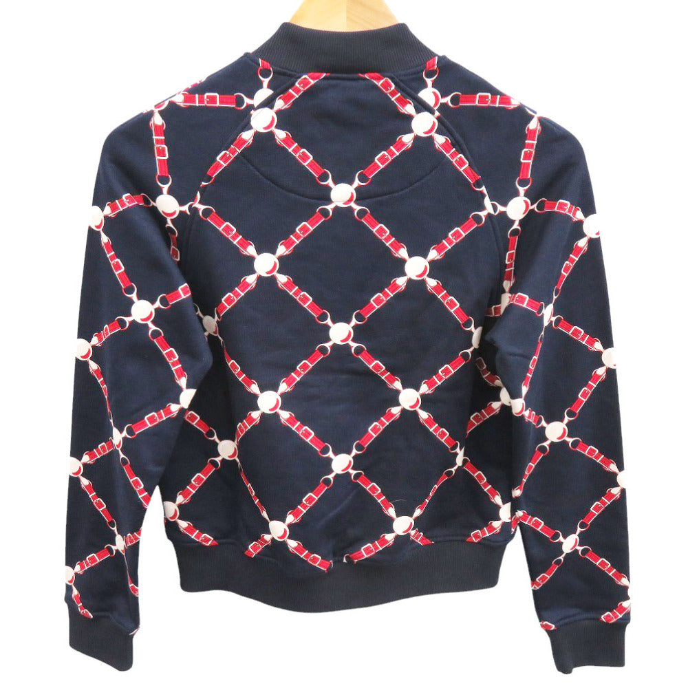 美品 エルメス グラン トゥラララ 2E4207DK コットン ネイビー ブルゾン アウター ジャケット 1382【中古】HERMES