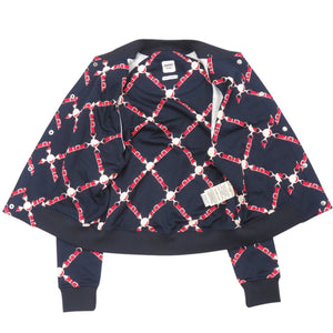 美品 エルメス グラン トゥラララ 2E4207DK コットン ネイビー ブルゾン アウター ジャケット 1382【中古】HERMES