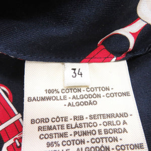 美品 エルメス グラン トゥラララ 2E4207DK コットン ネイビー ブルゾン アウター ジャケット 1382【中古】HERMES