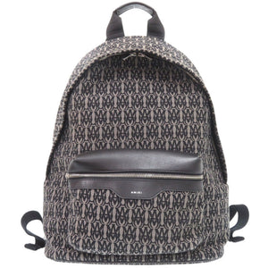 美品 アミリ キャンバス/レザー グレー リュック デイパック 1388【中古】AMIRI