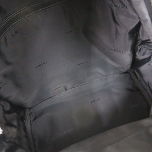 美品 アミリ キャンバス/レザー グレー リュック デイパック 1388【中古】AMIRI