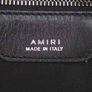 美品 アミリ キャンバス/レザー グレー リュック デイパック 1388【中古】AMIRI