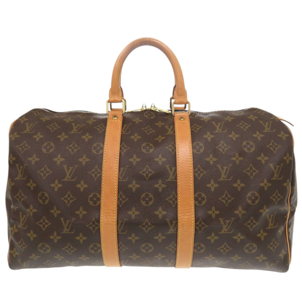 ルイ ヴィトン キーポル45 モノグラム M41428 ブラウン ボストンバッグ LV 1420【中古】LOUIS VUITTON