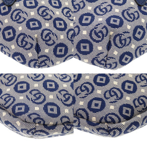 未使用品 グッチ スター 星 502095 キャンバス ブルー ウエストバッグ ボディバッグ ベルトバッグ 1424【中古】GUCCI