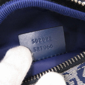 未使用品 グッチ スター 星 502095 キャンバス ブルー ウエストバッグ ボディバッグ ベルトバッグ 1424【中古】GUCCI