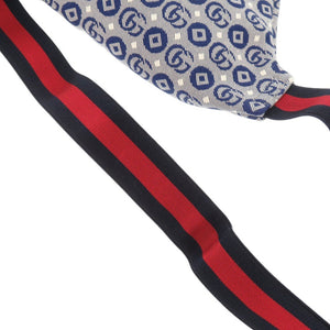 未使用品 グッチ スター 星 502095 キャンバス ブルー ウエストバッグ ボディバッグ ベルトバッグ 1424【中古】GUCCI