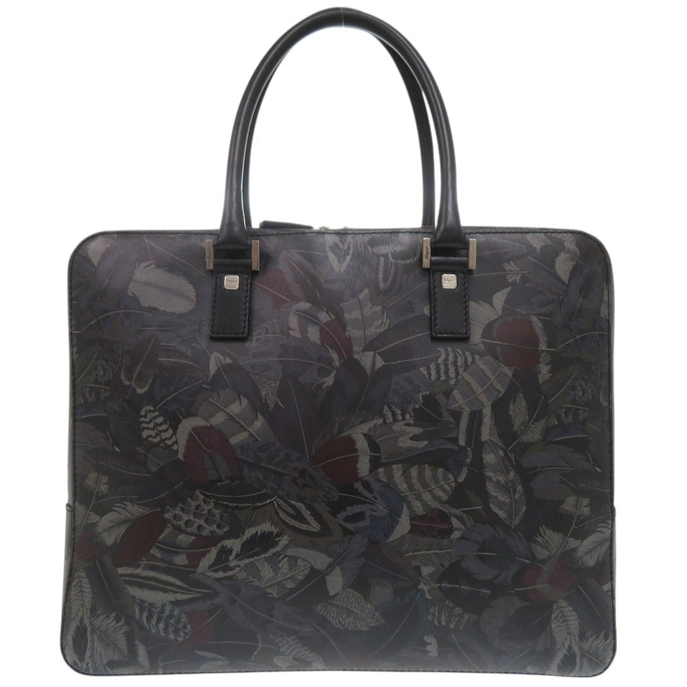 美品 サルヴァトーレフェラガモ ブリーフケース ロゴ 総柄 トートバッグ ビジネスバッグ レザー マルチカラー 1446【中古】Salvatore Ferragamo