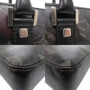 美品 サルヴァトーレフェラガモ ブリーフケース ロゴ 総柄 トートバッグ ビジネスバッグ レザー マルチカラー 1446【中古】Salvatore Ferragamo