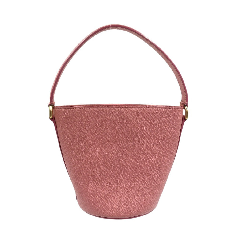 美品 ドルチェアンドガッバーナ レザー ゴールド金具 ピンク レオパード ハンドバッグ 1447【中古】DOLCE&GABBANA