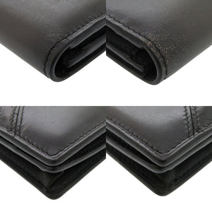 ベルルッティ カリグラフィ スクリット レザー ブラック 長財布 黒 1461【中古】BERLUTI