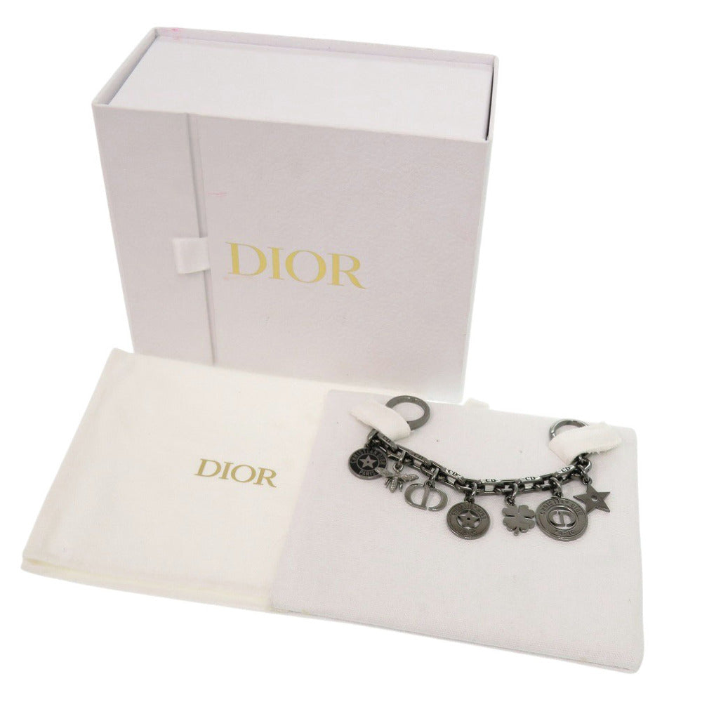 美品 クリスチャンディオール 30 モンテーニュ メタル ガンメタリック バッグチャーム 1471【中古】Christian Dior
