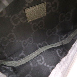 未使用品 グッチ GGクロス ボディバッグ 767934 GGリサイクルポリエステル ダークグレー 1484【中古】GUCCI