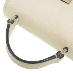 新品同様 ヴァレクストラ 2WAY イジィデ ベルト レザー ホワイト ショルダーバッグ 白 1493【中古】Valextra