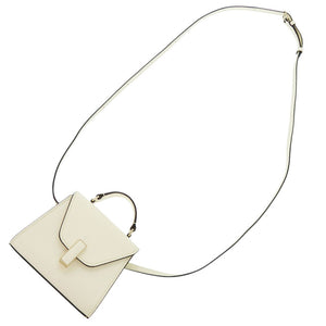 新品同様 ヴァレクストラ 2WAY イジィデ ベルト レザー ホワイト ショルダーバッグ 白 1493【中古】Valextra