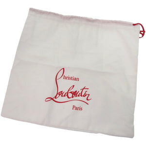 未使用品 クリスチャンルブタン ウエストベルト スタッズ レザー ブラック シルバー金具 黒 赤ベルト 1495【中古】Christian Louboutin