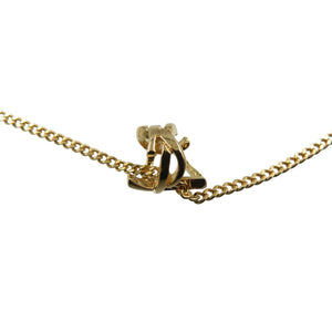 未使用 サンローラン オピウム モノグラム ツイスト メタル ゴールド ブレスレット 1496【中古】SAINT LAURENT