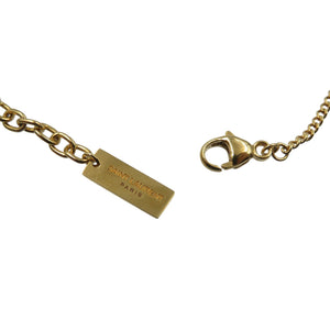未使用 サンローラン オピウム モノグラム ツイスト メタル ゴールド ブレスレット 1496【中古】SAINT LAURENT
