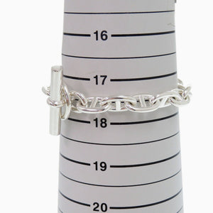 美品 エルメス シェーヌダンクル MM 16コマ シルバー925 ブレスレット 1503【中古】HERMES