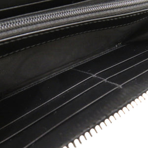 新品同様 グッチ グッチシマ ラウンドファスナー ウォレット 473928 525040 長財布 レザー ブラック 1516【中古】GUCCI