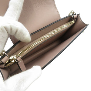 未使用 ヴァレンティノガラヴァーニ ロックスタッズ RW2P0Q13BOL カーフ ゴールド金具 ピンク ショルダーバッグ フォンケース 1521【中古】VALENTINO GARAVANI