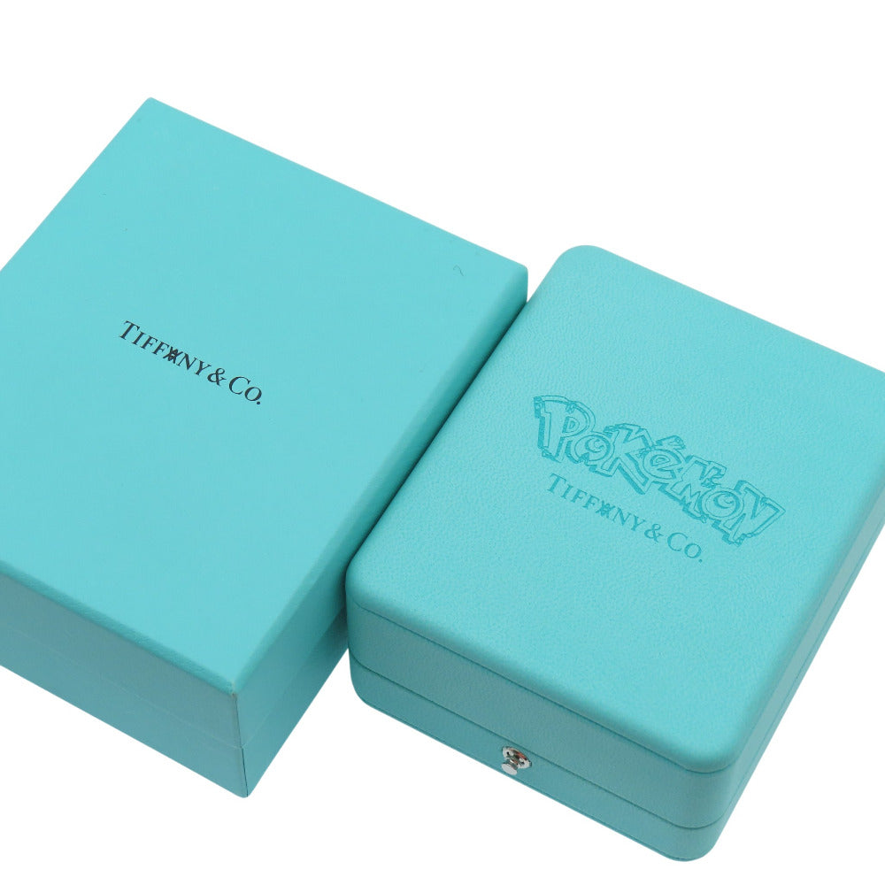 美品 ティファニー ダニエルアーシャム ポケモン コラボ ピカチュウ いぶし加工 ネックレス スターリングシルバー/ダイヤモンド ブラック 黒 ジュエリー アクセサリー 1530【中古】TIFFANY&Co.