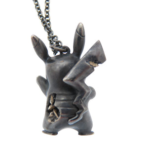 美品 ティファニー ダニエルアーシャム ポケモン コラボ ピカチュウ いぶし加工 ネックレス スターリングシルバー/ダイヤモンド ブラック 黒 ジュエリー アクセサリー 1530【中古】TIFFANY&Co.