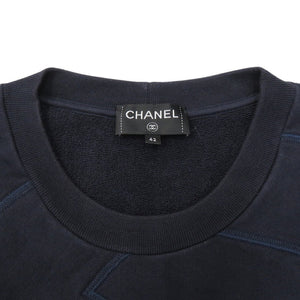 シャネル ココマーク トレーナー P58239 スウェット コットン ダークネイビー 1541【中古】CHANEL