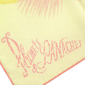 未使用品 エルメス カレ90 Plumets et Panache 羽根と羽飾り シルク ライトイエロー スカーフ 1544【中古】HERMES