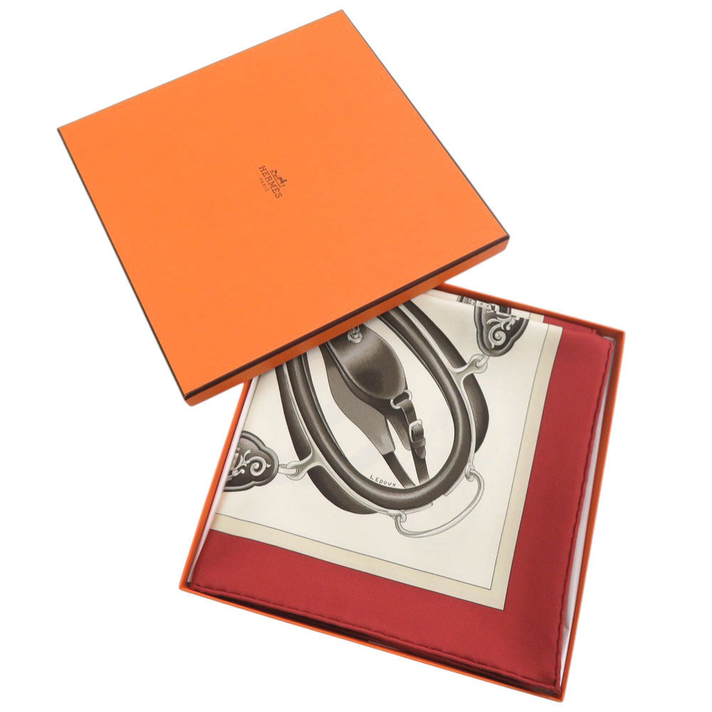 未使用品 エルメス カレ90 ATTELAGE EN ARBALETE 弓形連結 シルク マルチカラー スカーフ 1546【中古】HERMES