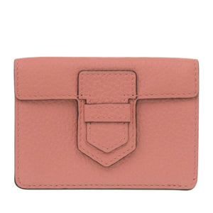 未使用 デルボー プレッセ AB0561AQY015HDO レザー ハイビスカス ピンク 三つ折り財布 デルヴォー 1550【中古】DELVAUX