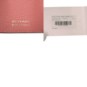 未使用 デルボー プレッセ AB0561AQY015HDO レザー ハイビスカス ピンク 三つ折り財布 デルヴォー 1550【中古】DELVAUX