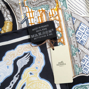 未使用品 エルメス カレ90 Super Silk Quest スーパー シルク クエスト シルク マルチカラー スカーフ 1551【中古】HERMES